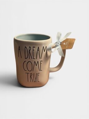 NWT Rae Dunn Disney Castle “A Dream Come True” ceramic mug